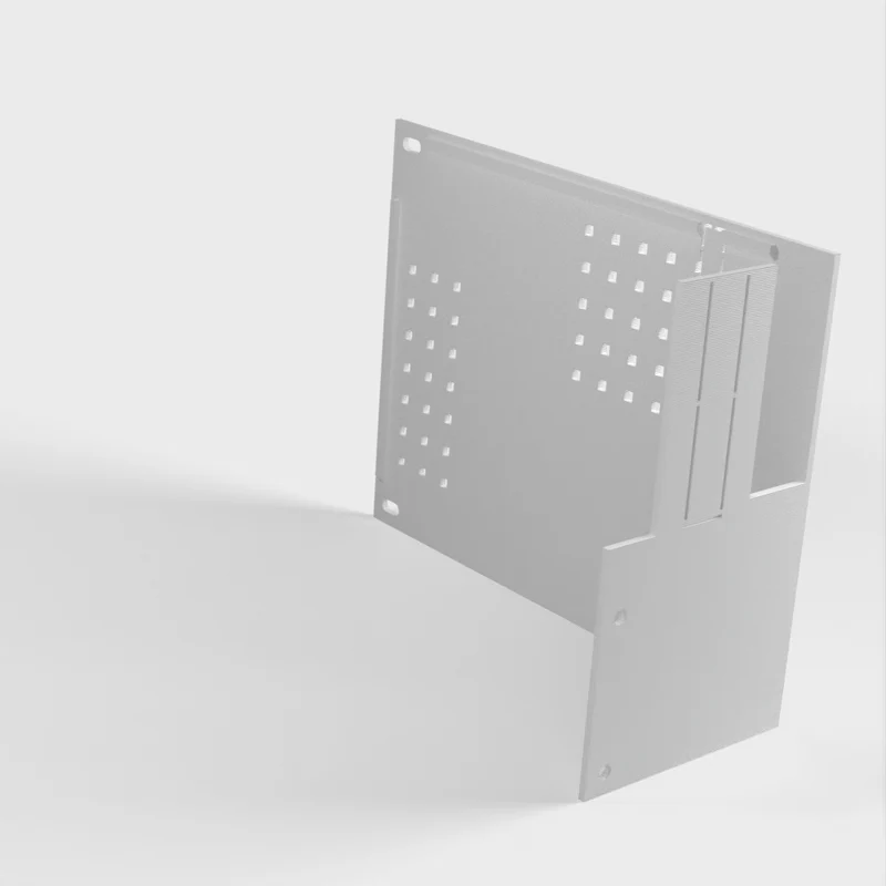 Boîtier de bureau pour Raspberry Pi 4B avec espace pour alimentation et disques SATA