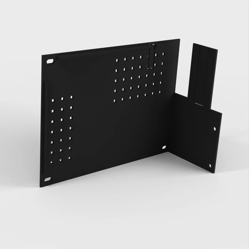 Boîtier de bureau pour Raspberry Pi 4B avec espace pour alimentation et disques SATA