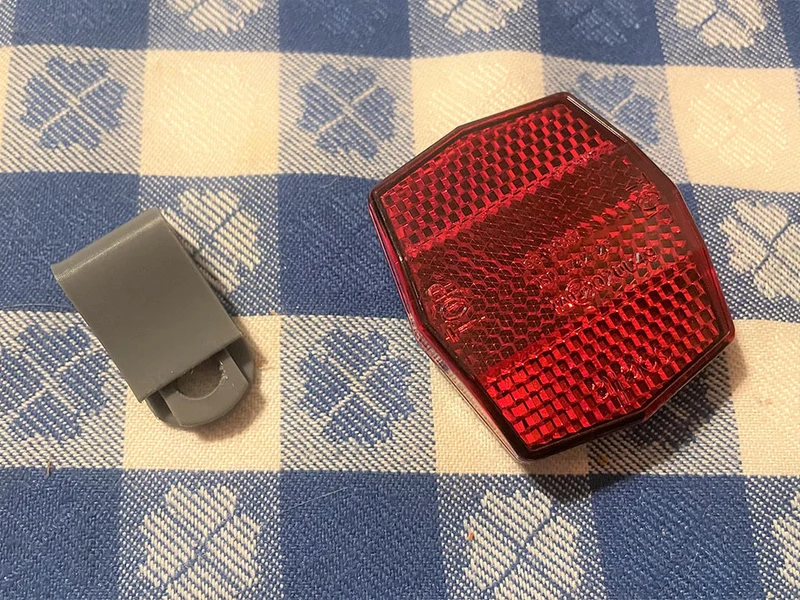 Clips réfléchissants de vélo pour sacs et sacoches