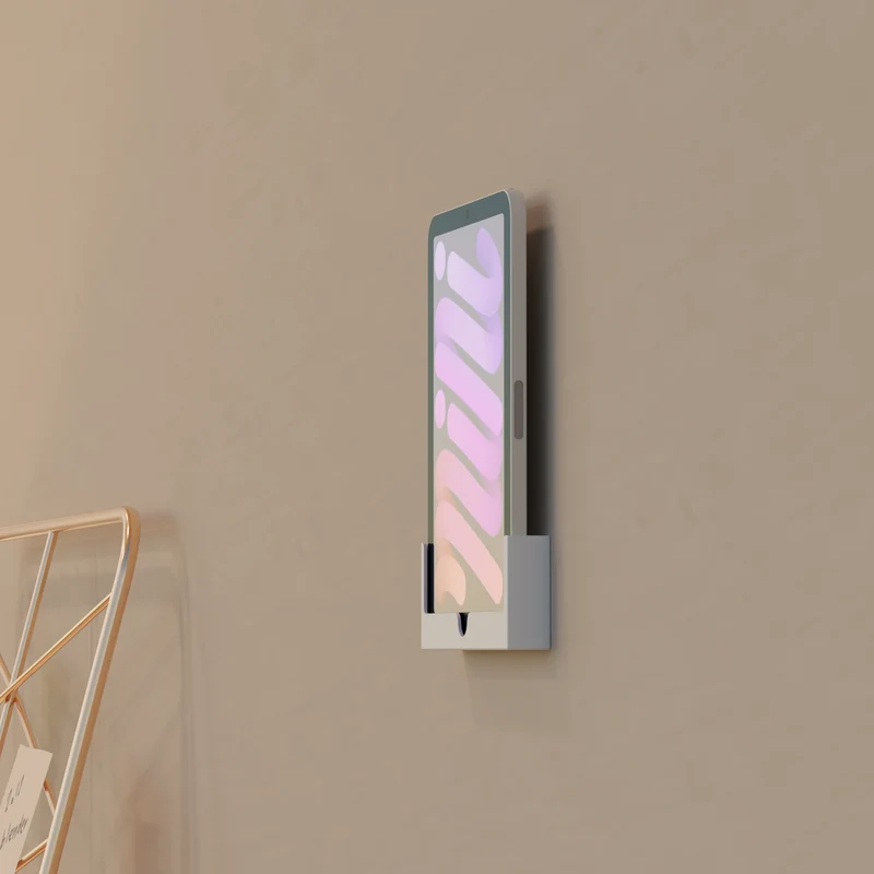 Support mural pour iPad Mini avec découpe pour câble de chargement (version épaisse)