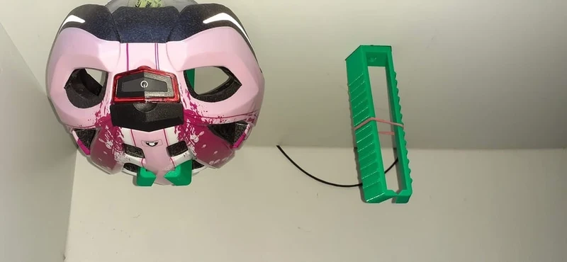 Porte-casque de vélo avec support élastique