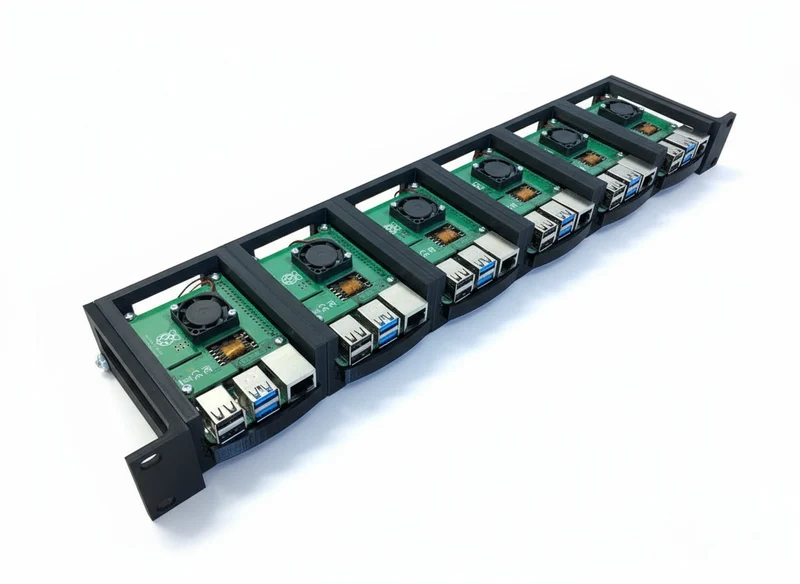 Kit rack serveur Raspberry Pi 4 1U 19 pouces