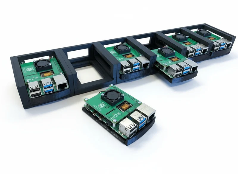Kit rack serveur Raspberry Pi 4 1U 19 pouces