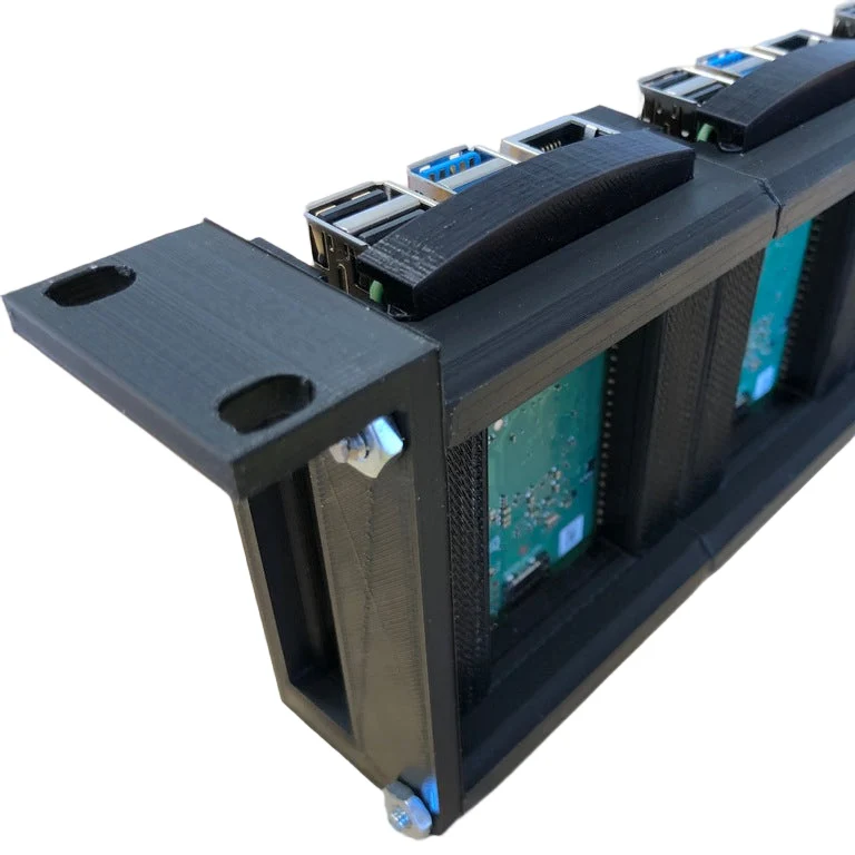 Kit rack serveur Raspberry Pi 4 1U 19 pouces